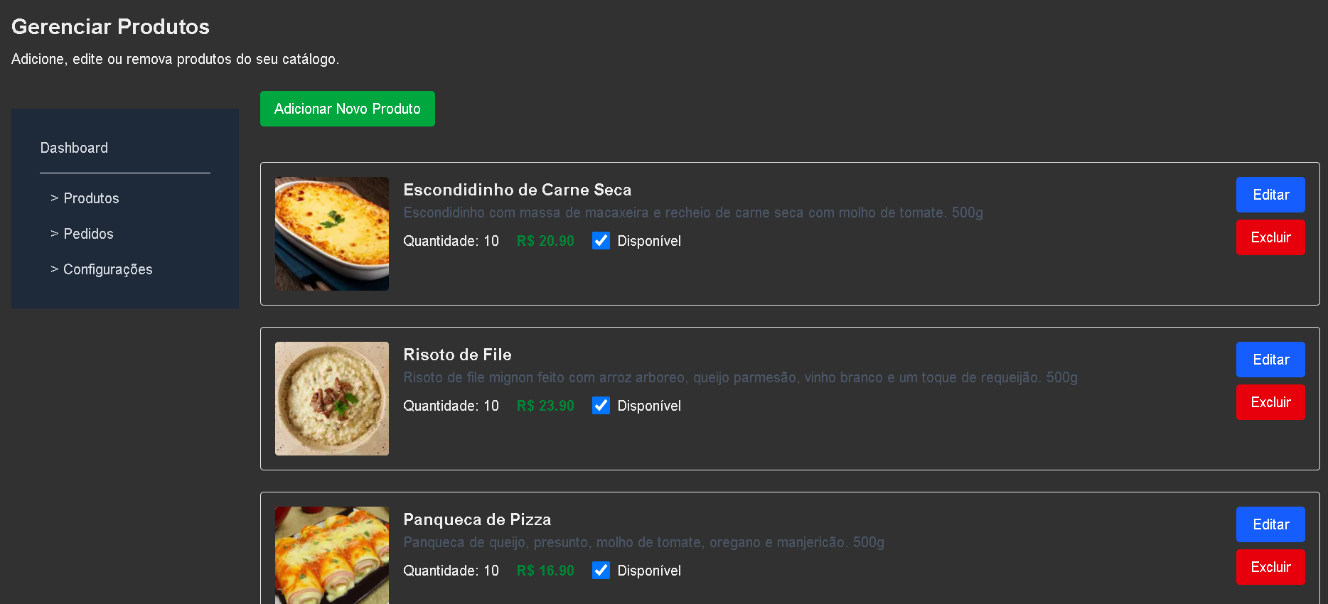 Print do Painel Admin 1