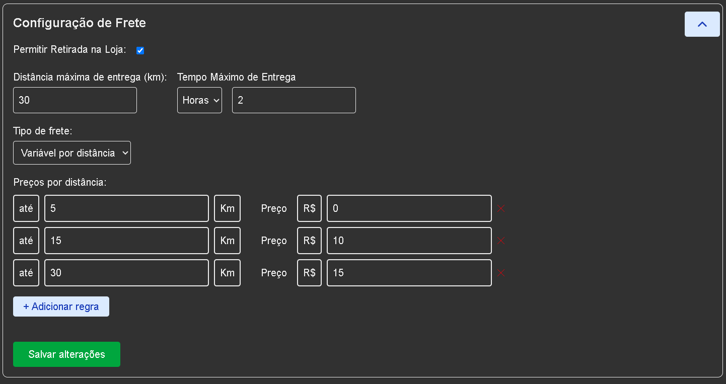 Print do Painel Admin 2